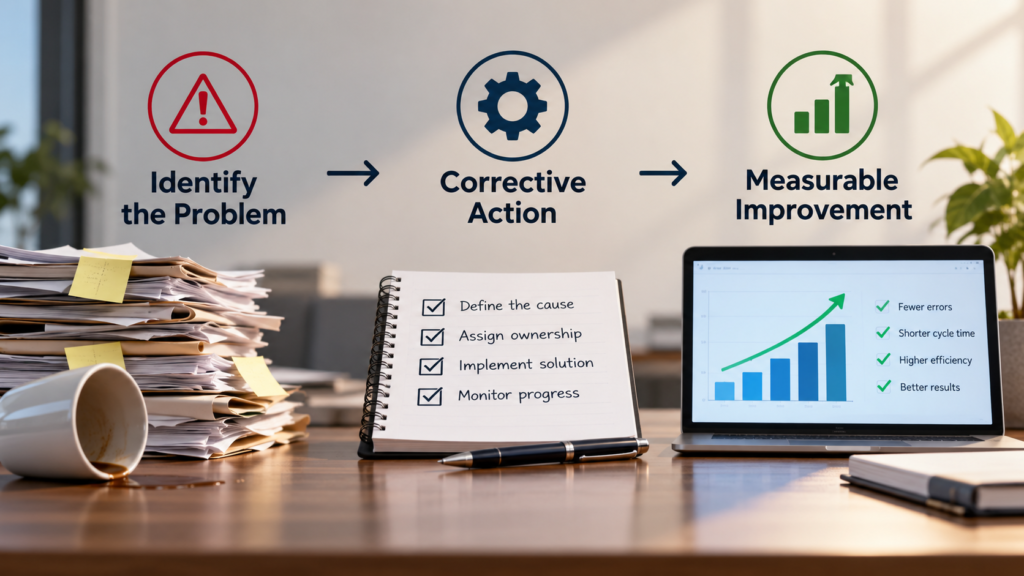 Knowing the Problem Is Not the Same as Fixing It jelas knowing the problem corrective action